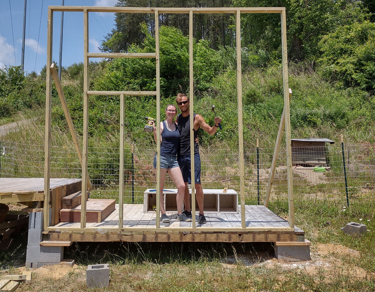 Building a shed frame