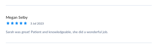 Thank you Megan!
