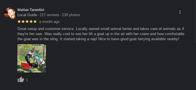 Thank you Matt for the great google review!